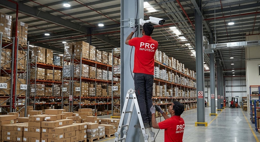 Noida CCTV Camera Installation Warehouse
